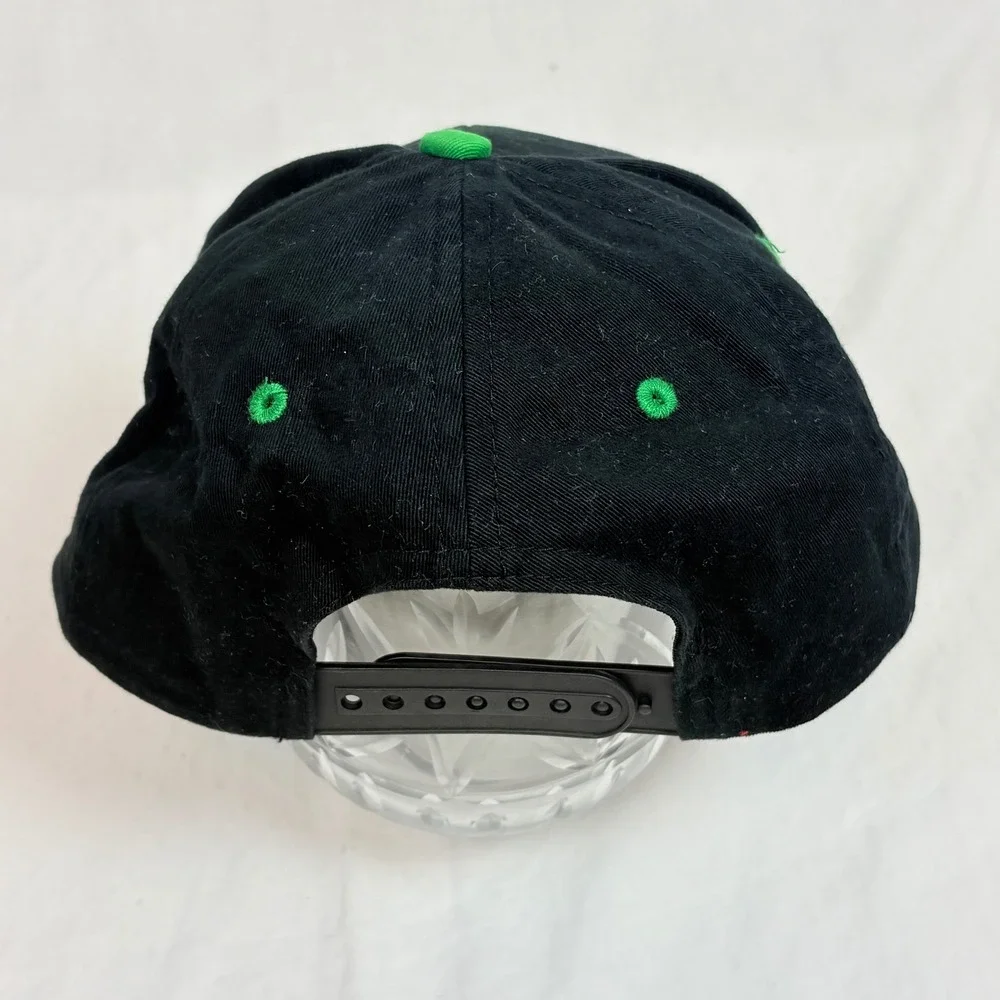Interstate Batteries Racing Snapback Hat Black Green Kyle Bush Racing #18 Cap